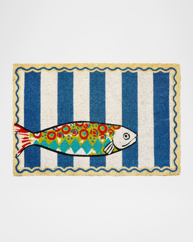 Go Fish Entrance Mat, 24" x 36"
